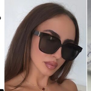 Saint Laurent Square Monogram Sunglasses SL M40 004 Havana 54mm YSL